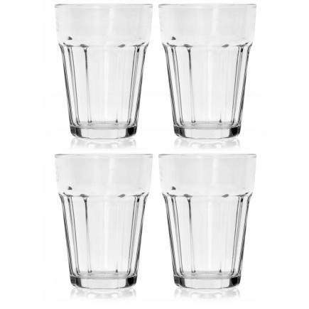 TREND GLASS Alva Szklanka wysoka 370 ml /SET 4