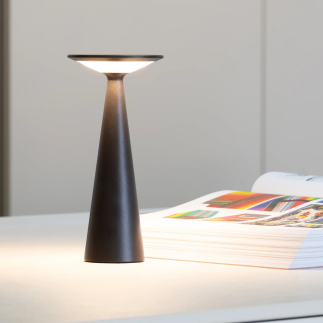 ZAFFERANO Damina Lampa dotykowa LED - czarna 9x19,3 cm