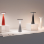 ZAFFERANO Damina Lampa dotykowa LED - czerwona 9x19,3 cm