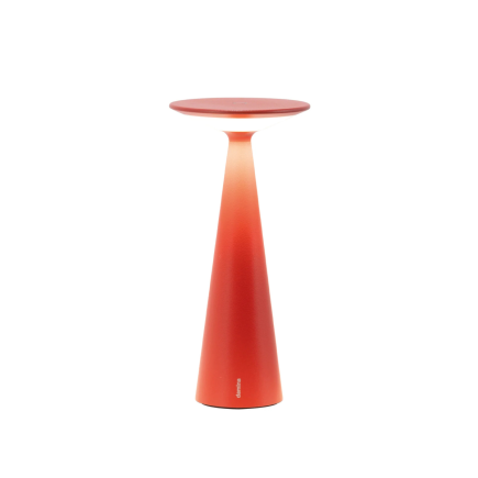 ZAFFERANO Damina Lampa dotykowa LED - czerwona 9x19,3 cm