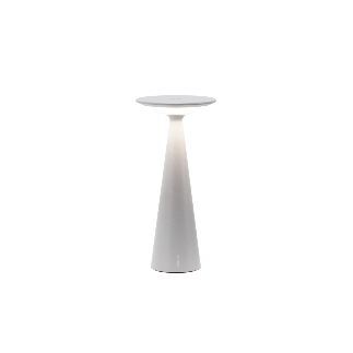 ZAFFERANO Damina Lampa dotykowa LED - jasno szara 9x19,3 cm