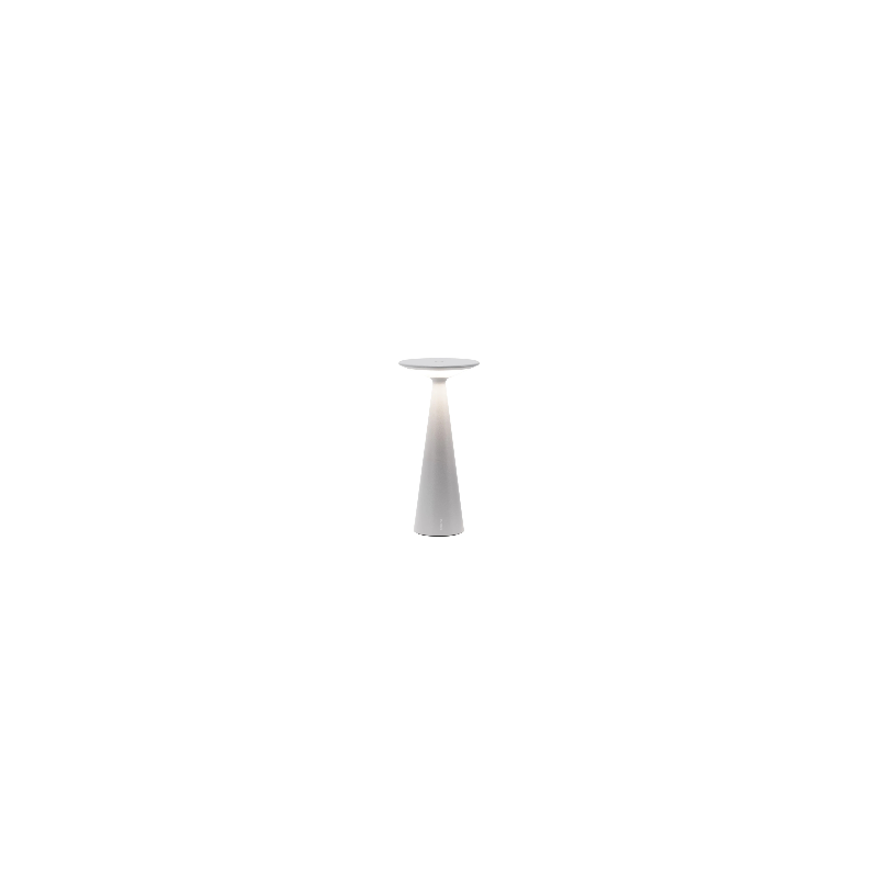 ZAFFERANO Damina Lampa dotykowa LED - jasno szara 9x19,3 cm