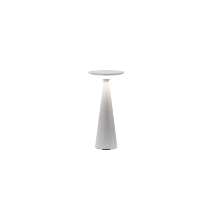 ZAFFERANO Damina Lampa dotykowa LED - jasno szara 9x19,3 cm