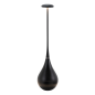 ZAFFERANO Dondolina Lampa dotykowa LED - czarna 9x37,6 cm