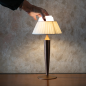 ZAFFERANO Flamina Lampa dotykowa LED - brązowa 12,x32 cm
