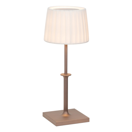 ZAFFERANO Poldina Classic Lampa dotykowa LED - brązowa 12x32 cm