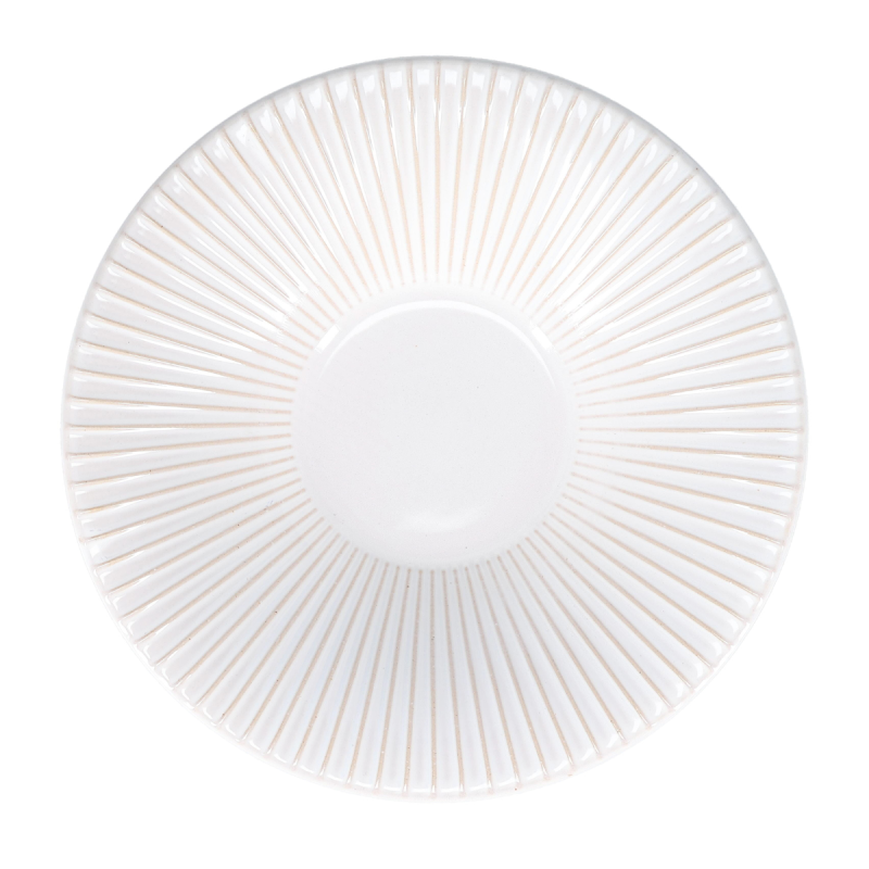 F2D Brass White Striped Talerz głęboki 26/10xH5,5 cm