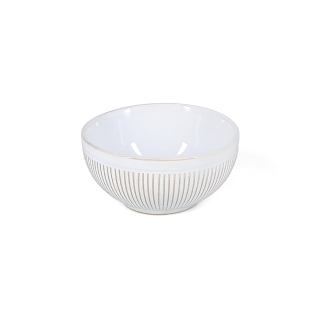 F2DBrass White Striped Miska 11,5xH5,5 cm