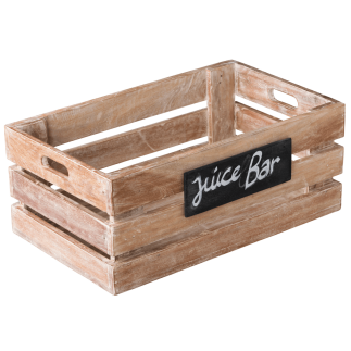 STYLE POINT Skrzynka z  mango z tablicą kredową 50 x 30 x 20 cm