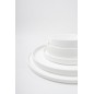 CHIC VERSO WHITE Talerz płaski sztaplowany 31 cm CHIC VERSO WHITE Talerz płaski sztaplowany 31 cm