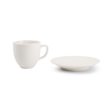 BB CIRRO White Filiżanka ze spodkiem 90 ml