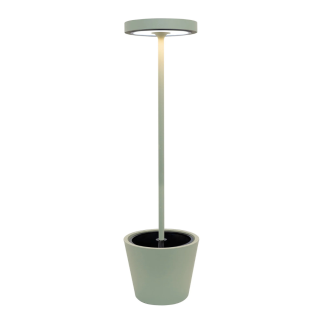 ZAFFERANO Poldina Reverso Solar L Lampa podłogowa LED - szałwiowa 43,3x156 cm