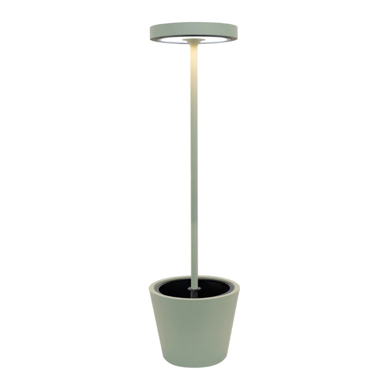 ZAFFERANO Poldina Reverso Solar L Lampa podłogowa LED - szałwiowa 43,3x156 cm