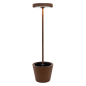 ZAFFERANO Poldina Reverso Solar L Lampa podłogowa LED - corten 43,3x156 cm