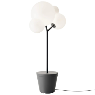 ZAFFERANO Tree Of Light Lampa podłogowa - czarna 86x50x186 cm