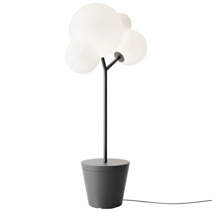 ZAFFERANO Tree Of Light Lampa podłogowa - czarna 86x50x186 cm