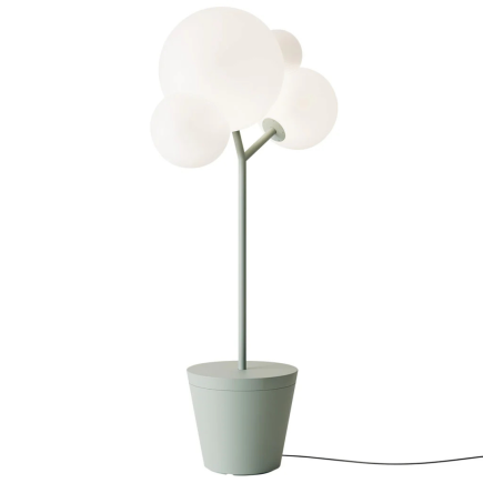 ZAFFERANO Tree Of Light Lampa podłogowa - szałwiowa 86x50x186 cm