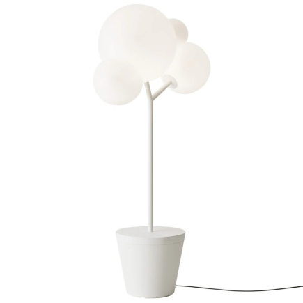 ZAFFERANO Tree Of Light Lampa podłogowa - biała 86x50x186 cm