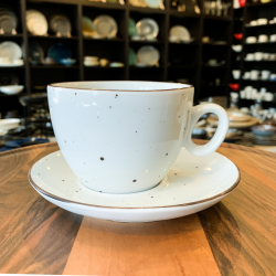DOTS WHITE Filiżanka do cappuccino 350 ml