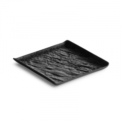 LIVELLI Talerz kwadratowy czarny 15x15 cm