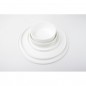 CHIC VERSO WHITE Talerz płaski sztaplowany 24 cm CHIC VERSO WHITE Talerz płaski sztaplowany 24 cm