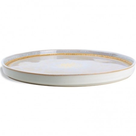 GLISTER GOLD Talerz płaski z pionowym rantem 30,5xH2,5 cm