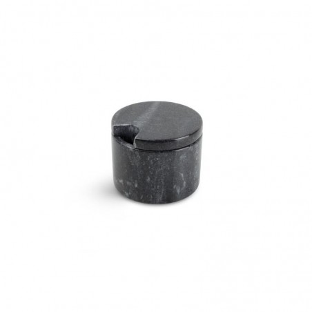 CHIC MARBLE Black Naczynie z przykrywką 7xH5 cm