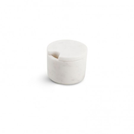 CHIC MARBLE White Naczynie z przykrywką 7xH5 cm