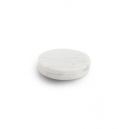 CHIC MARBLE White Podstawki 9,5 cm (zestaw 4 szt)
