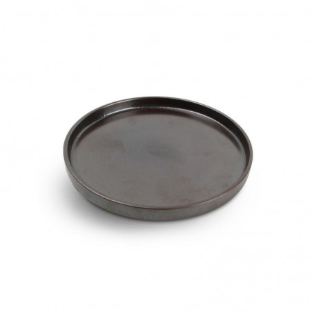 CHIC VERSO BLACK BROWN Talerz płaski sztaplowany 20 cm
