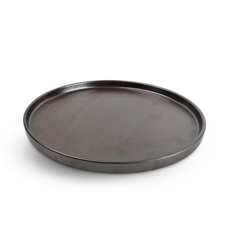 CHIC VERSO BLACK BROWN Talerz płaski sztaplowany 28 cm CHIC VERSO BLACK BROWN Talerz płaski sztaplowany 28 cm