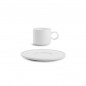 CHIC VERSO WHITE Filiżanka sztaplowana 90 ml ze spodkiem CHIC VERSO WHITE Filiżanka sztaplowana 90 ml ze spodkiem