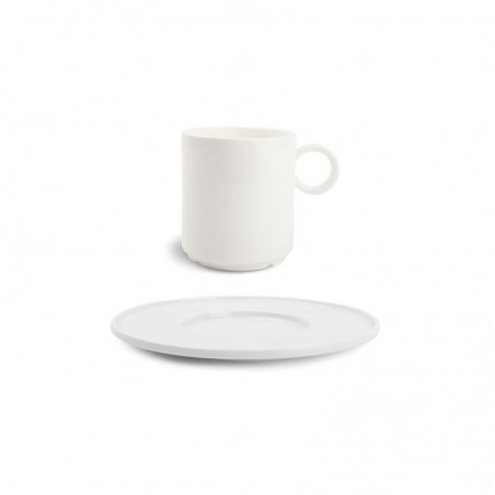 CHIC VERSO WHITE Filiżanka sztaplowana 240 ml