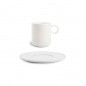 CHIC VERSO WHITE Filiżanka sztaplowana 240 ml ze spodkiem CHIC VERSO WHITE Filiżanka sztaplowana 240 ml ze spodkiem