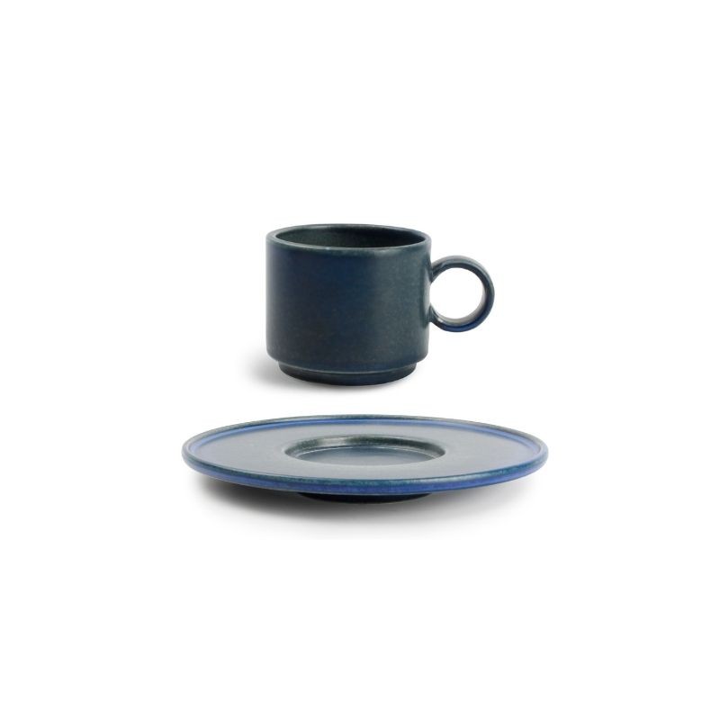 CHIC VERSO BLUE Filiżanka sztaplowana 90 ml ze spodkiem CHIC VERSO BLUE Filiżanka sztaplowana 90 ml ze spodkiem