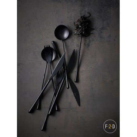 F2D REVIVE BLACK MATTE Nóż stołowy (zestaw 6 szt.)