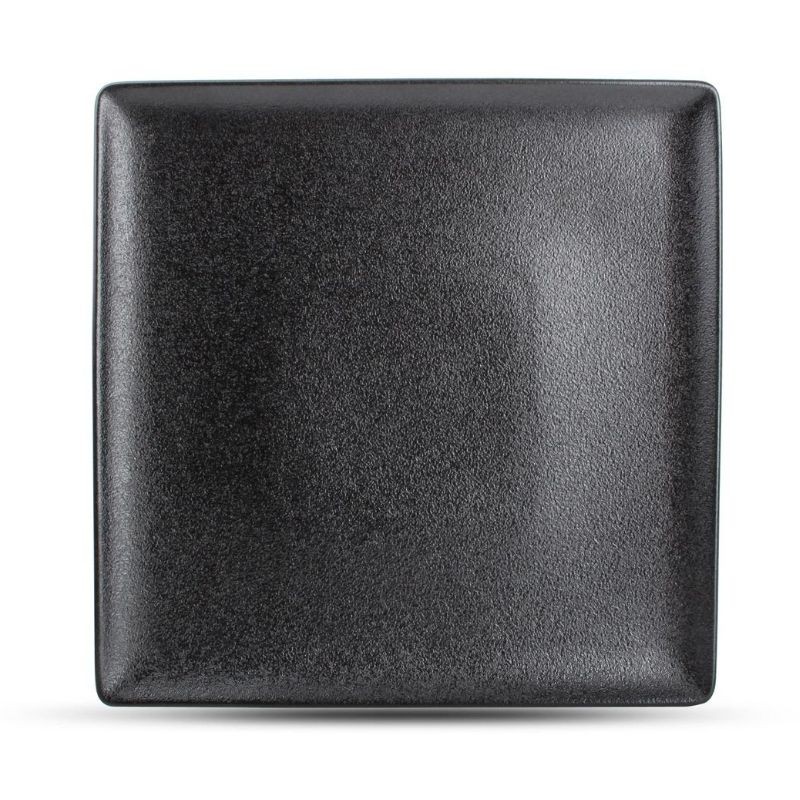 DUSK BLACK Talerz płaski kwadratowy 26 cm