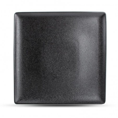 DUSK BLACK Talerz płaski kwadratowy 26 cm
