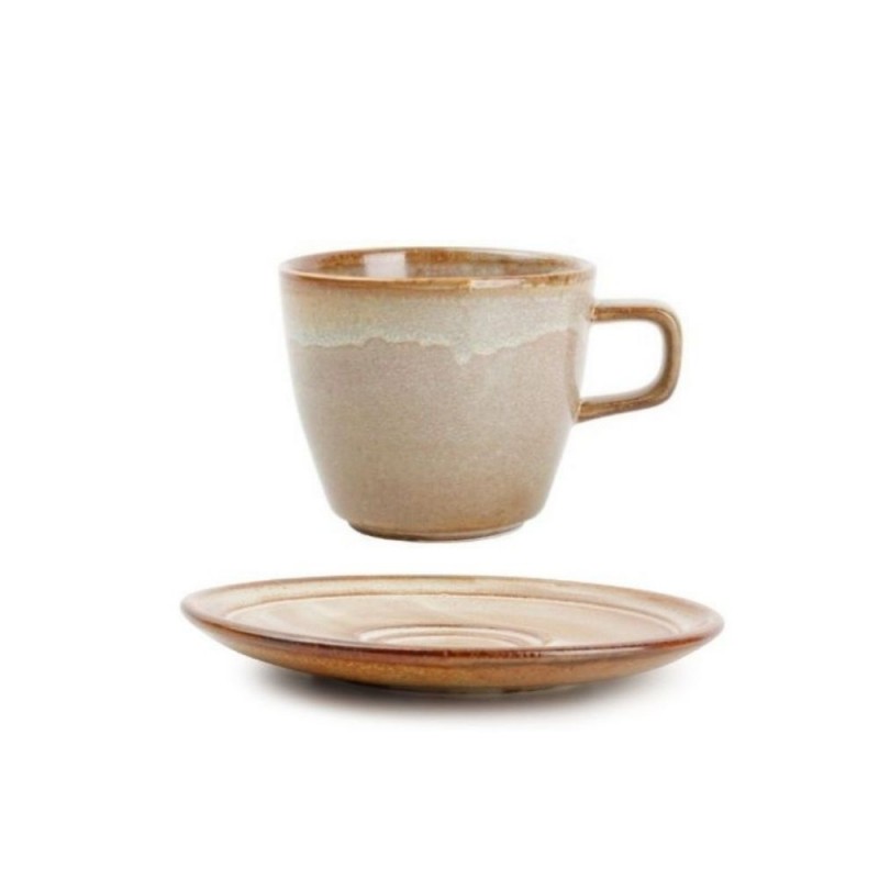 ESCURA CREAM Filiżanka 190 ml ze spodkiem uniwersalnym ESCURA CREAM Filiżanka 190 ml ze spodkiem uniwersalnym