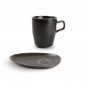 F2D CERES BLACK Kubek ze spodkiem 280 ml F2D CERES BLACK Kubek ze spodkiem 280 ml