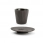 F2D AURORA BLACK Filiżanka ze spodkiem 90 ml F2D AURORA BLACK Filiżanka ze spodkiem 90 ml
