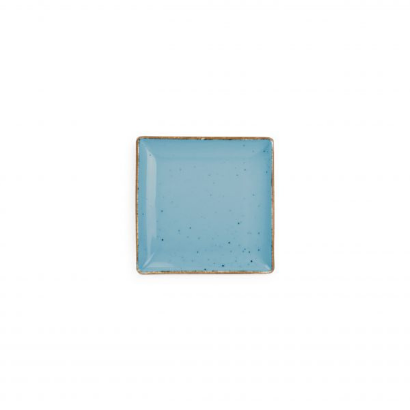 BB Collect Blue Talerz płaski kwadratowy 11x11 cm