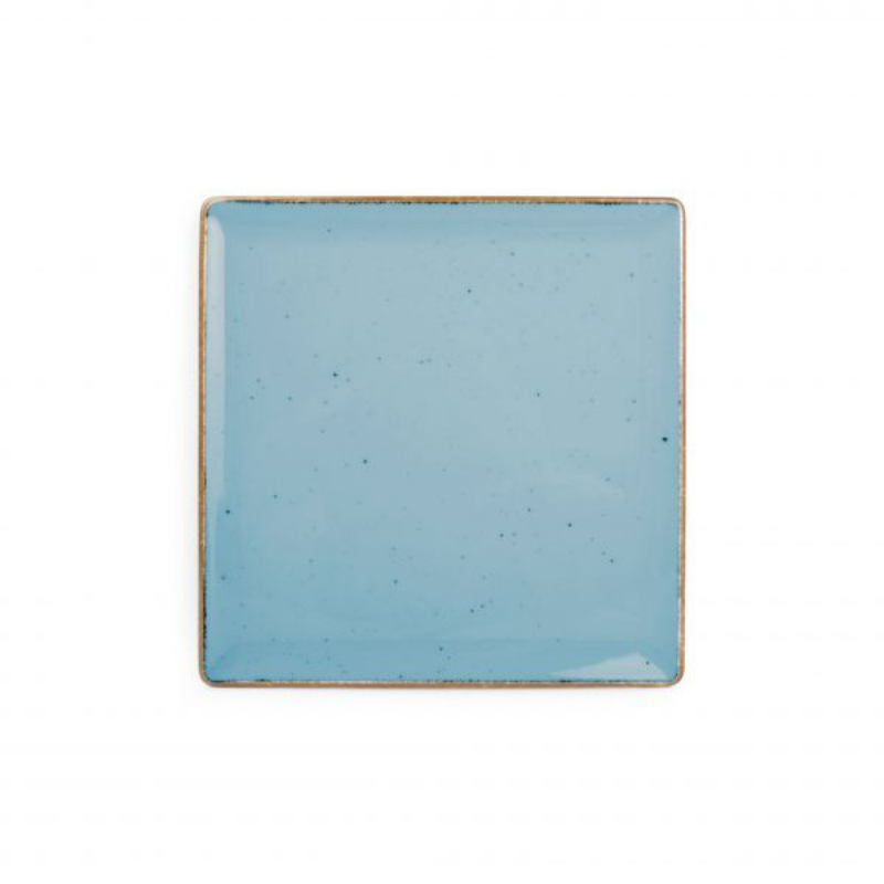 BB Collect Blue Talerz płaski kwadratowy 20,5x20,5 cm